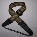 Gitaarband oranje geel wit designer