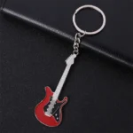 Sleutelhanger gitaar rood